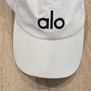 Alo White Baseball Cap